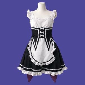 ReZero Remi Maid Cafe Magic Anime High Quality Cosplay Costume